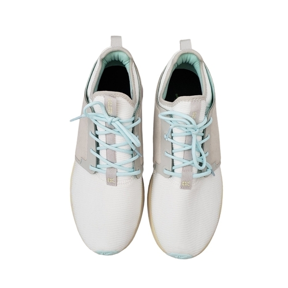 New Kuru Atom Plantar Fasciitis Sneakers White Gray & Blue Plus Size 12 - Picture 2 of 11